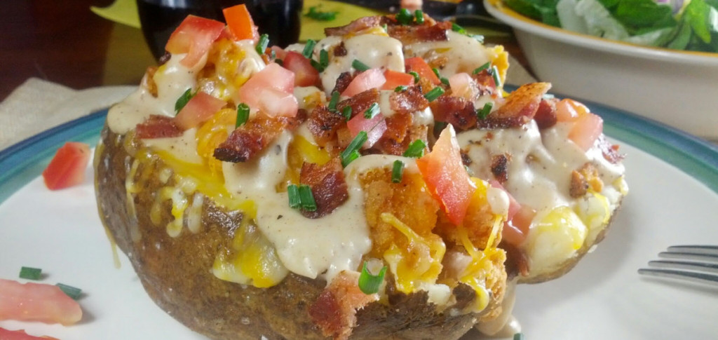 "Give 'em a Heart Attack" Loaded Baked Potato