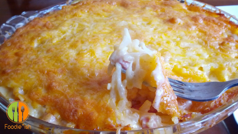 Ham and cheese hashbrown casserole