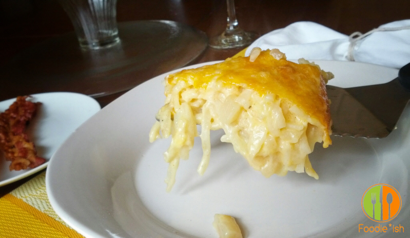 delicious ham and cheese hashbrown casserole