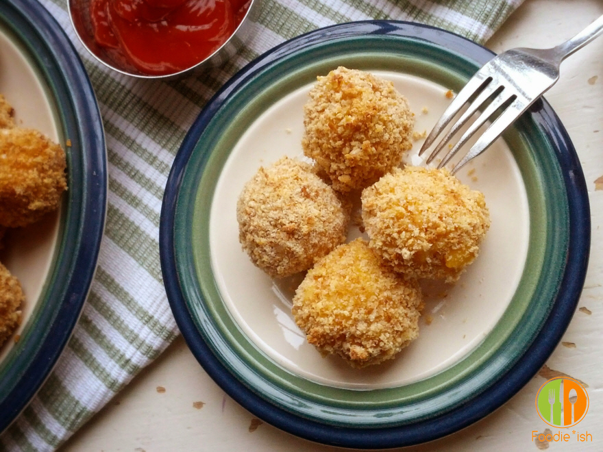 oven-fried Macaroni and cheese balls