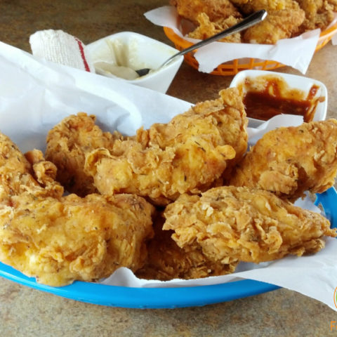 Super delicious batter-dipped crispy fried chicken