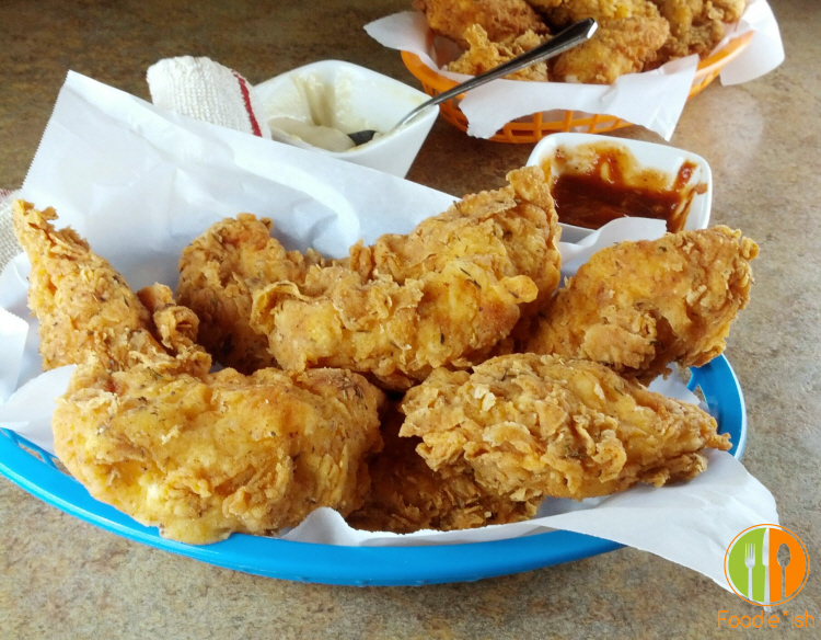 Super delicious batter-dipped crispy fried chicken