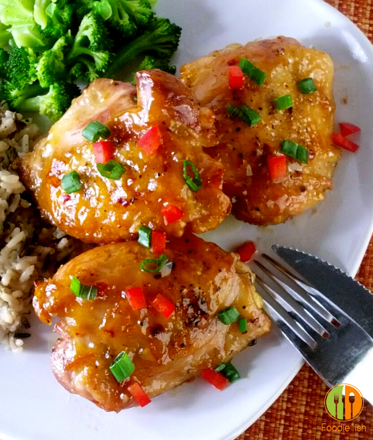 Slightly sweet and sour citrus chicken thighs | Foodie*ish
