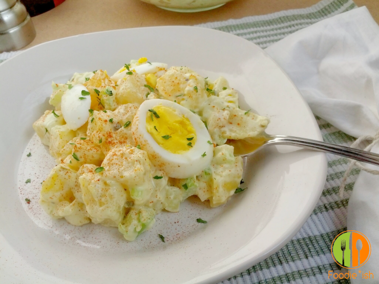 Super delish potato salad with a zippy kick from capers and grapefruit